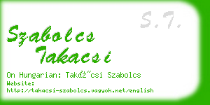 szabolcs takacsi business card